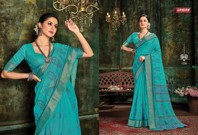 Graceful Nx By Sangam Printed Cotton Sarees Wholesale Shop In Surat
